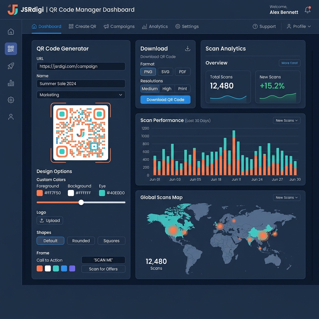 QR Code Platform product screenshot